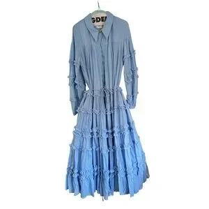 【Aje.】Pastiche Tiered Maxi Dress Pastiche Tiered Maxi Dress | Powder Blue | Aje – Aje AU
